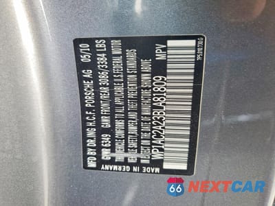 Zdjęcie 12 z 12 samochodu: 2011 PORSCHE CAYENNE TURBO VIN:WP1AC2A23BLA81809 - miniatura