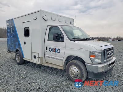 Czwarte zdjęcie samochodu z boku: 2022 FORD ECONOLINE E350 SUPER DUTY CUTAWAY VAN VIN:1FDWE3FN2NDC22003 - miniatura