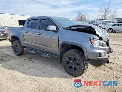 Czwarte zdjęcie samochodu z boku: 2021 CHEVROLET COLORADO ZR2 VIN:1GCGTEEN6M1102748 - miniatura