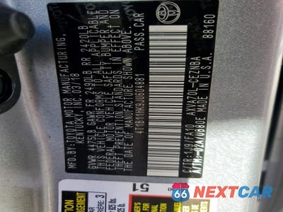Zdjęcie 13 z 13 samochodu: 2018 TOYOTA CAMRY LE VIN:4T1B11HK9JU604881 - miniatura