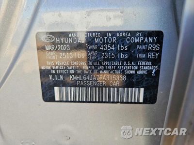 Zdjęcie 13 z 13 samochodu: 2023 HYUNDAI SONATA SEL VIN:KMHL64JA7PA315338 - miniatura
