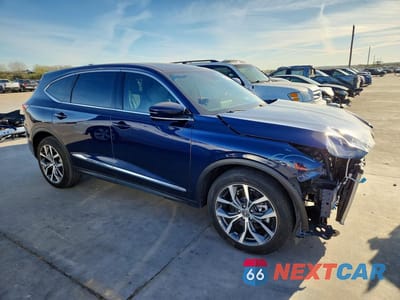 Czwarte zdjęcie samochodu z boku: 2024 ACURA MDX TECHNOLOGY VIN:5J8YE1H41RL017310 - miniatura