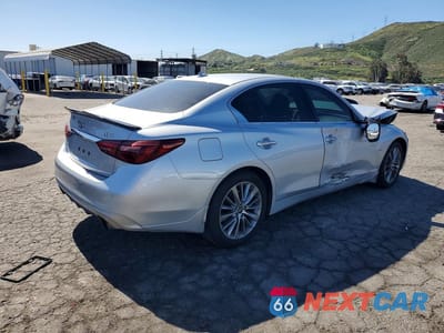 Trzecie zdjęcie samochodu z tyłu: 2018 INFINITI Q50 3.0T LUXE VIN:JN1EV7AR2JM438979 - miniatura