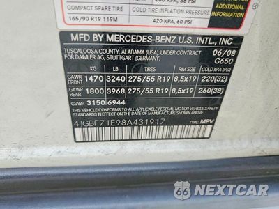 Zdjęcie 13 z 13 samochodu: 2008 MERCEDES-BENZ GL 450 4MATIC VIN:4JGBF71E98A431917 - miniatura