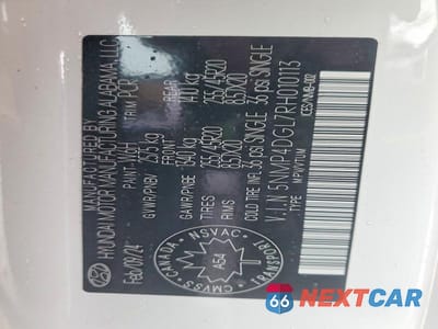 Zdjęcie 13 z 13 samochodu: 2024 HYUNDAI SANTA FE LIMITED VIN:5NMP4DGL7RH010113 - miniatura