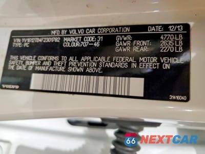 Zdjęcie 12 z 12 samochodu: 2015 VOLVO S60 PREMIER VIN:YV1612TB4F2301782 - miniatura