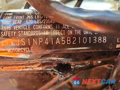 Zdjęcie 9 z 10 samochodu: 2011 SUZUKI LS650 VIN:JS1NP41A5B2101388 - miniatura