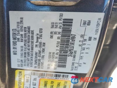 Zdjęcie 12 z 12 samochodu: 2018 FORD FUSION SE HYBRID VIN:3FA6P0LU7JR169847 - miniatura