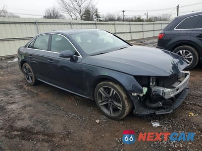 Czwarte zdjęcie samochodu z boku: 2018 AUDI A4 PREMIUM PLUS VIN:WAUENAF46JA232330 - miniatura