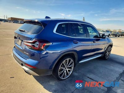 Trzecie zdjęcie samochodu z tyłu: 2022 BMW X3 XDRIVE30I VIN:WBX57DP05NN145062 - miniatura