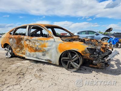 Czwarte zdjęcie samochodu z boku: 2019 HONDA ACCORD SPORT VIN:1HGCV1F3XKA110011 - miniatura