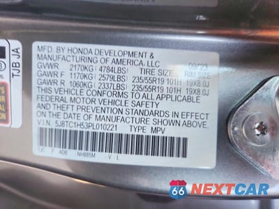 Zdjęcie 12 z 12 samochodu: 2023 ACURA RDX TECHNOLOGY VIN:5J8TC1H53PL010221 - miniatura