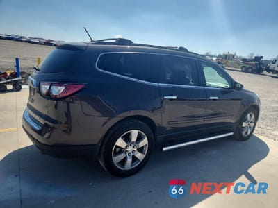 Trzecie zdjęcie samochodu z tyłu: 2015 CHEVROLET TRAVERSE LTZ VIN:1GNKVJKD5FJ260436 - miniatura