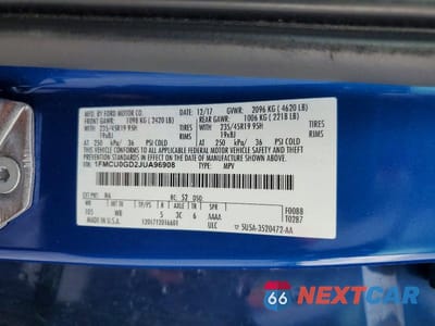 Zdjęcie 14 z 14 samochodu: 2018 FORD ESCAPE SE VIN:1FMCU0GD2JUA96908 - miniatura
