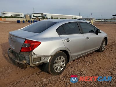 Trzecie zdjęcie samochodu z tyłu: 2012 HONDA CIVIC LX VIN:19XFB2F55CE051248 - miniatura