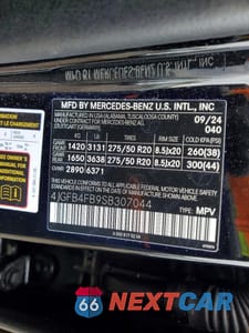 Zdjęcie 13 z 13 samochodu: 2025 MERCEDES-BENZ GLE 350 4MATIC VIN:4JGFB4FB9SB307044 - miniatura