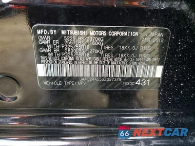 Zdjęcie 13 z 13 samochodu: 2018 MITSUBISHI OUTLANDER SE VIN:JA4J24A55JZ057379 - miniatura