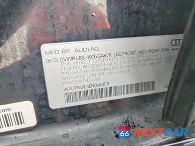 Zdjęcie 12 z 12 samochodu: 2014 AUDI A4 PREMIUM PLUS VIN:WAUFFAFL3EN004356 - miniatura