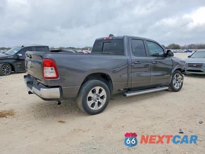 Trzecie zdjęcie samochodu z tyłu: 2021 RAM TRUCKS 1500 BIG HORN VIN:1C6RREBG2MN832718 - miniatura