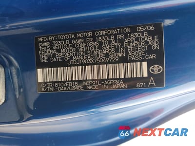 Zdjęcie 13 z 14 samochodu: 2007 TOYOTA YARIS BASE VIN:JTDJT903X75049729 - miniatura