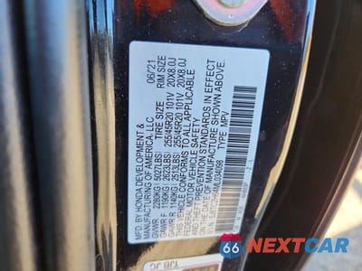 Zdjęcie 13 z 13 samochodu: 2021 ACURA RDX A-SPEC VIN:5J8TC2H64ML034098 - miniatura