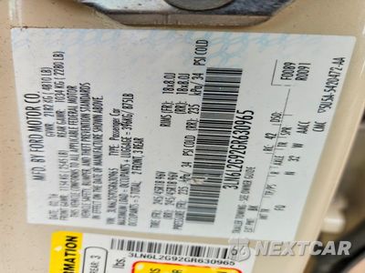 Zdjęcie 12 z 12 samochodu: 2016 LINCOLN TOWNHOUSE MKZ VIN:3LN6L2G92GR630965 - miniatura