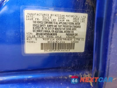 Zdjęcie 12 z 12 samochodu: 2013 NISSAN SENTRA S VIN:3N1AB7APXDL661615 - miniatura