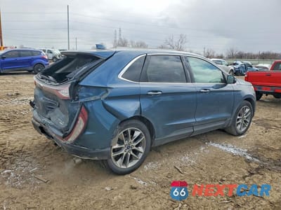 Trzecie zdjęcie samochodu z tyłu: 2016 FORD EDGE TITANIUM VIN:2FMPK4K90GBC36373 - miniatura