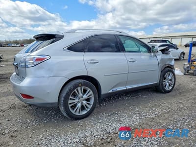 Trzecie zdjęcie samochodu z tyłu: 2010 LEXUS RX 450H BASE VIN:JTJBC1BA9A2014705 - miniatura