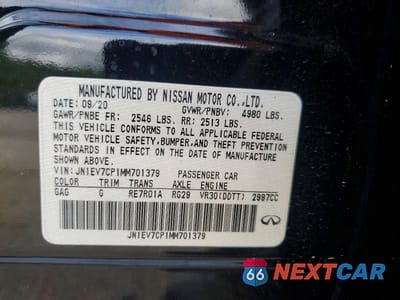 Zdjęcie 12 z 12 samochodu: 2021 INFINITI Q50 SENSORY VIN:JN1EV7CP1MM701379 - miniatura