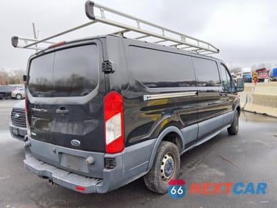 Trzecie zdjęcie samochodu z tyłu: 2015 FORD TRANSIT 350 UTILITY / SERVICE VAN VIN:1FTBW2YG9FKB13009 - miniatura