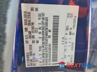 Zdjęcie 13 z 13 samochodu: 2013 FORD ESCAPE SE VIN:1FMCU0GX0DUD91231 - miniatura
