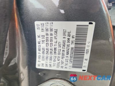 Zdjęcie 12 z 12 samochodu: 2007 ACURA RDX TECHNOLOGY VIN:5J8TB18537A022996 - miniatura