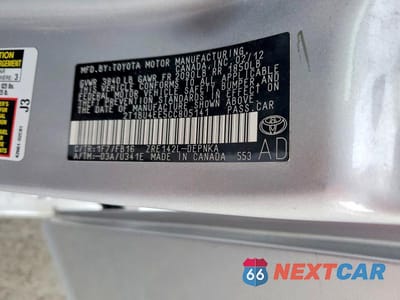 Zdjęcie 13 z 13 samochodu: 2012 TOYOTA COROLLA LE VIN:2T1BU4EE5CC805141 - miniatura
