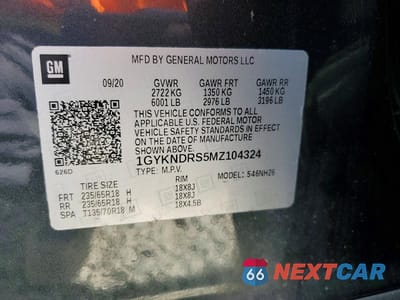 Zdjęcie 14 z 14 samochodu: 2021 CADILLAC XT5 PREMIUM LUXURY VIN:1GYKNDRS5MZ104324 - miniatura