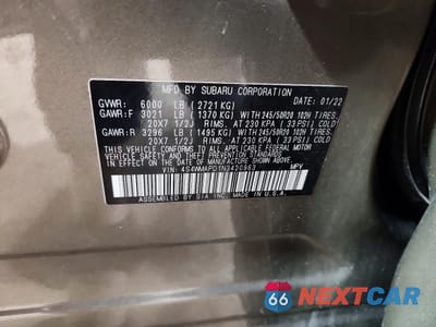 Zdjęcie 13 z 13 samochodu: 2022 SUBARU ASCENT LIMITED VIN:4S4WMAPD1N3420963 - miniatura