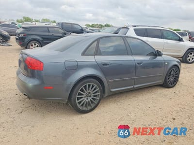 Trzecie zdjęcie samochodu z tyłu: 2008 AUDI A4 S-LINE 2.0T QUATTRO TURBO VIN:WAUEF78E28A133326 - miniatura