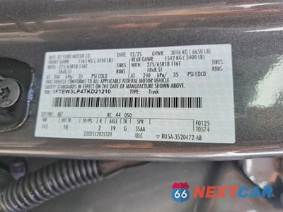 Zdjęcie 12 z 12 samochodu: 2026 FORD F150 XLT VIN:1FTEW3LP4TKD21210 - miniatura