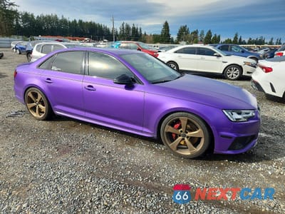 Czwarte zdjęcie samochodu z boku: 2019 AUDI S4 PRESTIGE VIN:WAUC4AF49KA074139 - miniatura