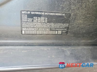 Zdjęcie 13 z 13 samochodu: 2018 BMW 330 I VIN:WBA8B9C51JEE83382 - miniatura