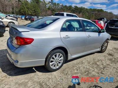 Trzecie zdjęcie samochodu z tyłu: 2010 TOYOTA COROLLA S VIN:1NXBU4EE1AZ354589 - miniatura