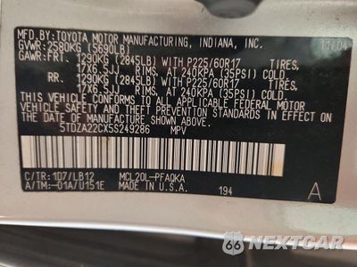 Zdjęcie 13 z 13 samochodu: 2005 TOYOTA SIENNA XLE LIMITED 7 PASSENGER VIN:5TDZA22CX5S249286 - miniatura