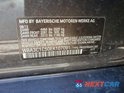 Zdjęcie 12 z 12 samochodu: 2014 BMW 328 I SULEV VIN:WBA3C1C50EK107091 - miniatura