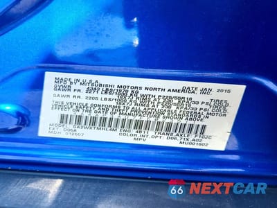 Zdjęcie 13 z 13 samochodu: 2015 MITSUBISHI OUTLANDER SPORT ES VIN:4A4AP3AU7FE023511 - miniatura
