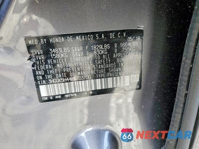 Zdjęcie 14 z 14 samochodu: 2019 HONDA FIT LX VIN:3HGGK5H44KM703700 - miniatura