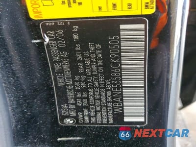 Zdjęcie 12 z 12 samochodu: 2006 BMW 525 I VIN:WBANE53586CK90505 - miniatura