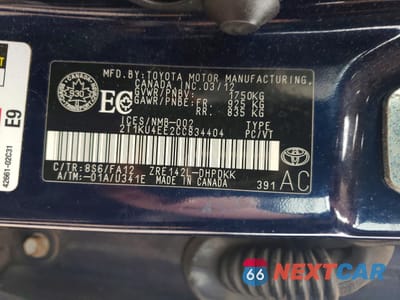 Zdjęcie 13 z 13 samochodu: 2012 TOYOTA MATRIX L VIN:2T1KU4EE2CC834404 - miniatura