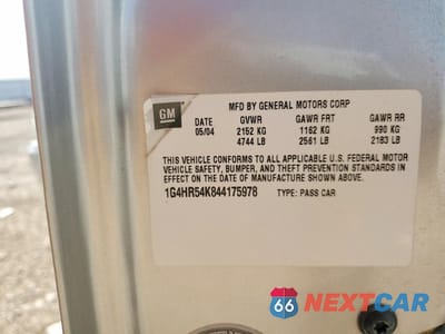 Zdjęcie 12 z 12 samochodu: 2004 BUICK LESABRE LIMITED VIN:1G4HR54K844175978 - miniatura