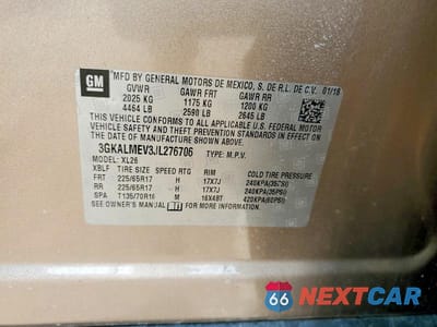 Zdjęcie 13 z 13 samochodu: 2018 GMC TERRAIN SLE VIN:3GKALMEV3JL276706 - miniatura