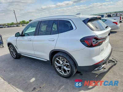 Drugie zdjęcie samochodu z przodu: 2022 BMW X3 SDRIVE30I VIN:5UX43DP02N9K26029 - miniatura